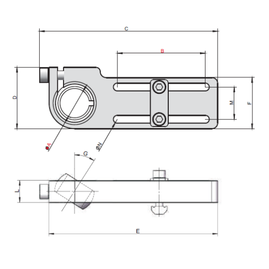Brida plata rezistenta crescuta cu bila