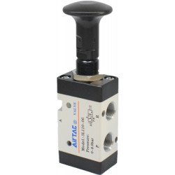 Distribuitor manual push-pull seria 300 schema 3/2 