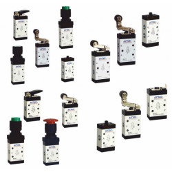 Distribuitor actionat mecanic seria 100 schema 3/2 - filet 1/8