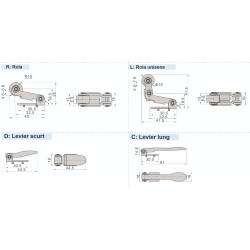 Distribuitor actionat mecanic seria 100 schema 3/2 - filet 1/8