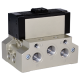 Distribuitor pneumatic ISO 5599/4 schema 5/2 centru inchis ISO 5599/2 schema 5/2 bistabila