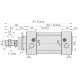 Cilindri pneumatici patrati ISO 15552 SAI DIAMETRU PISTON Ø32