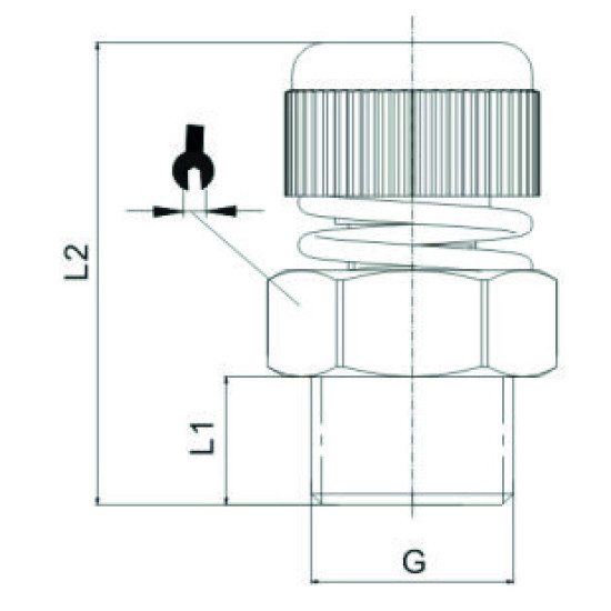 Amortizor de zgomot cu reglaj debit