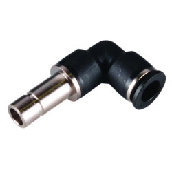 Conector cu cot 90 grade egal cu plug-in