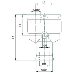 Conector push-in Y egal de legatura