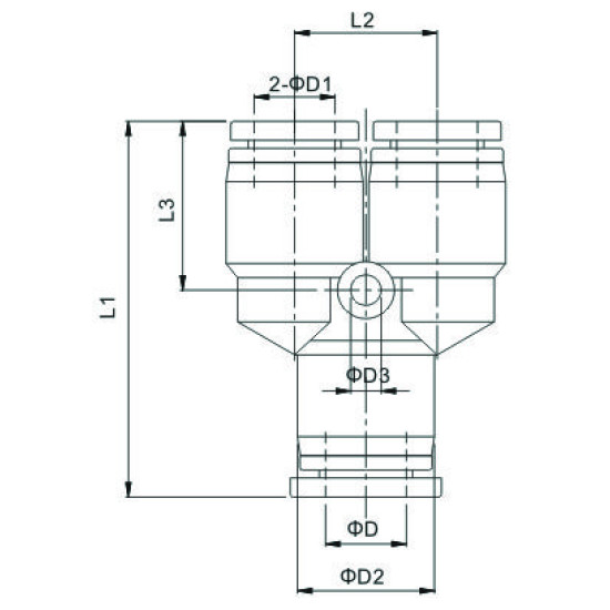 Conector push-in Y egal de legatura
