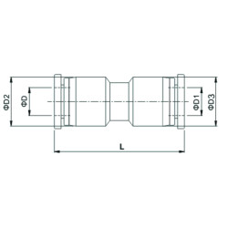 Conector push-in drept de legatura