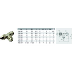 Conector push-on T egal de legatura