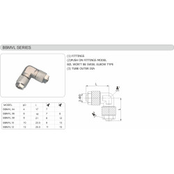 Conector push-on cot de legatura
