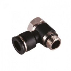 Conector rapid push-in 90 grade BANJO cu filet exterior