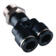 Conector rapid push-in Y cu filet exterior 