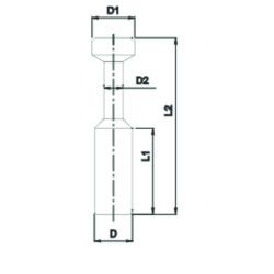 Dop policarbonat pentru cuple push-in