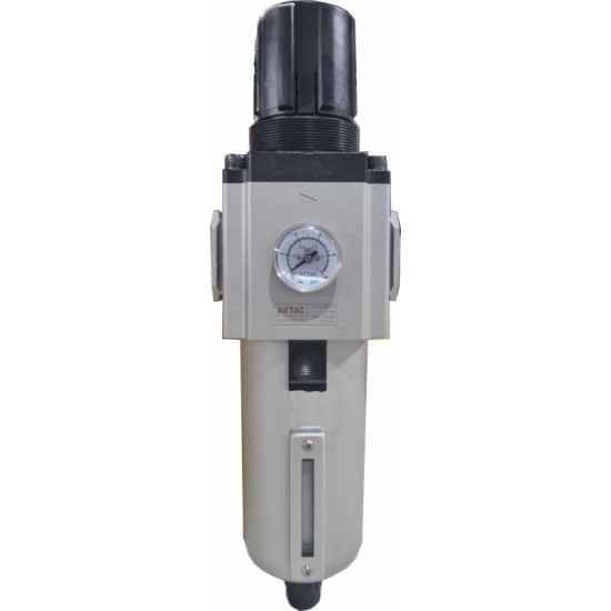 Filtru 40 microni cu regulator de presiune si manometru exterior purjare automata