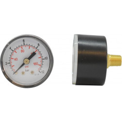 Manometru carcasa metalica posterior Ø40 0-12 bar