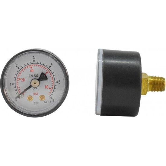 Manometru carcasa metalica posterior Ø40 0-6 bar