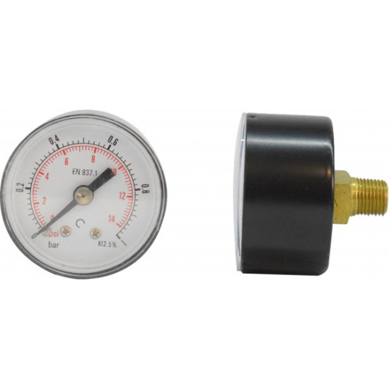 Manometru carcasa metalica posterior Ø63 0-1 bar