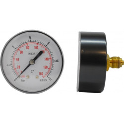 Manometru carcasa metalica posterior Ø63 0-12 bar