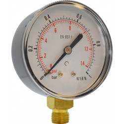 Manometru carcasa metalica radial Ø63 0-1 bar