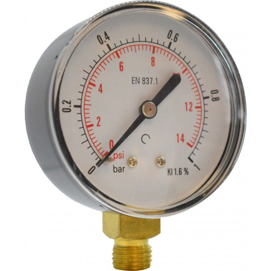 Manometru carcasa metalica radial Ø63 0-1 bar
