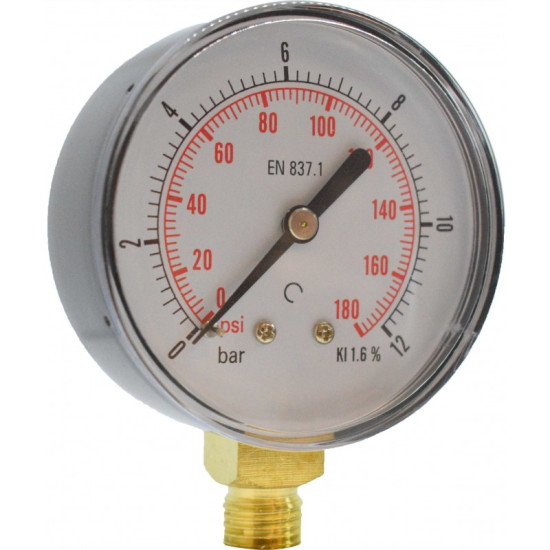 Manometru carcasa metalica radial Ø63 0-12 bar