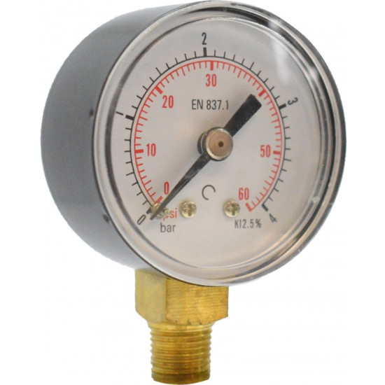 Manometru carcasa metalica radial Ø63 0-4 bar