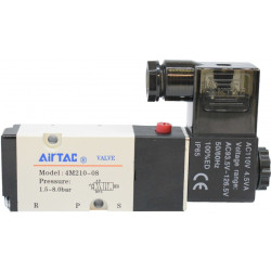 Electrovalva pneumatica 5/2 NAMUR cu bobina si conector cu led prezenta tensiune G1/4" 