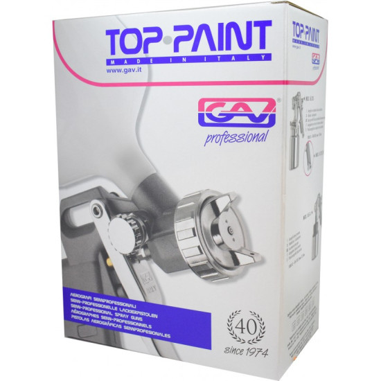 Pistol de vopsit cu rezervorul sus