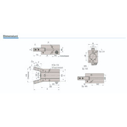 Gripper paralel seria HFZ cu dubla actionare 
