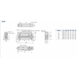 Cilindru pneumatic special culisant seria HLH diametru Piston Ø6