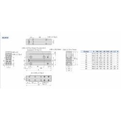 Cilindru pneumatic special culisant seria HLH diametru Piston Ø10