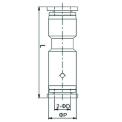 Supapa de sens cuple push-in pe furtun