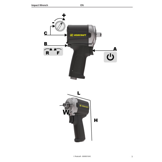 Masina de insurubat pneumatica Rodcraft RC2203